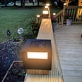 thumbnail image 4 of TOYIEW Garden Solar Powered Fence Deck Lights, ABS Material Black, 12 Pack, 4 of 6