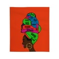 thumbnail image 2 of Pardon My Fro Adira Orange Duvet & Sham 3- Piece Full/Queen Bedding Set for Women, 2 of 5