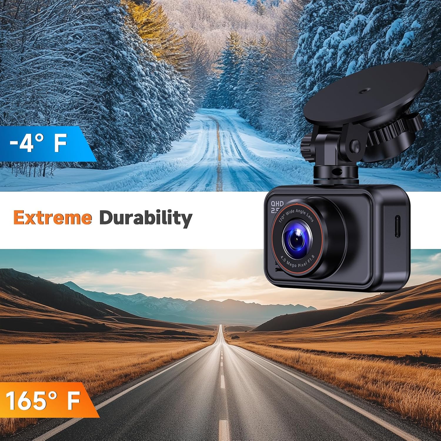 Artsic 2.5K Dual Dash Cam Front and Rear with 32GB Card photo 8