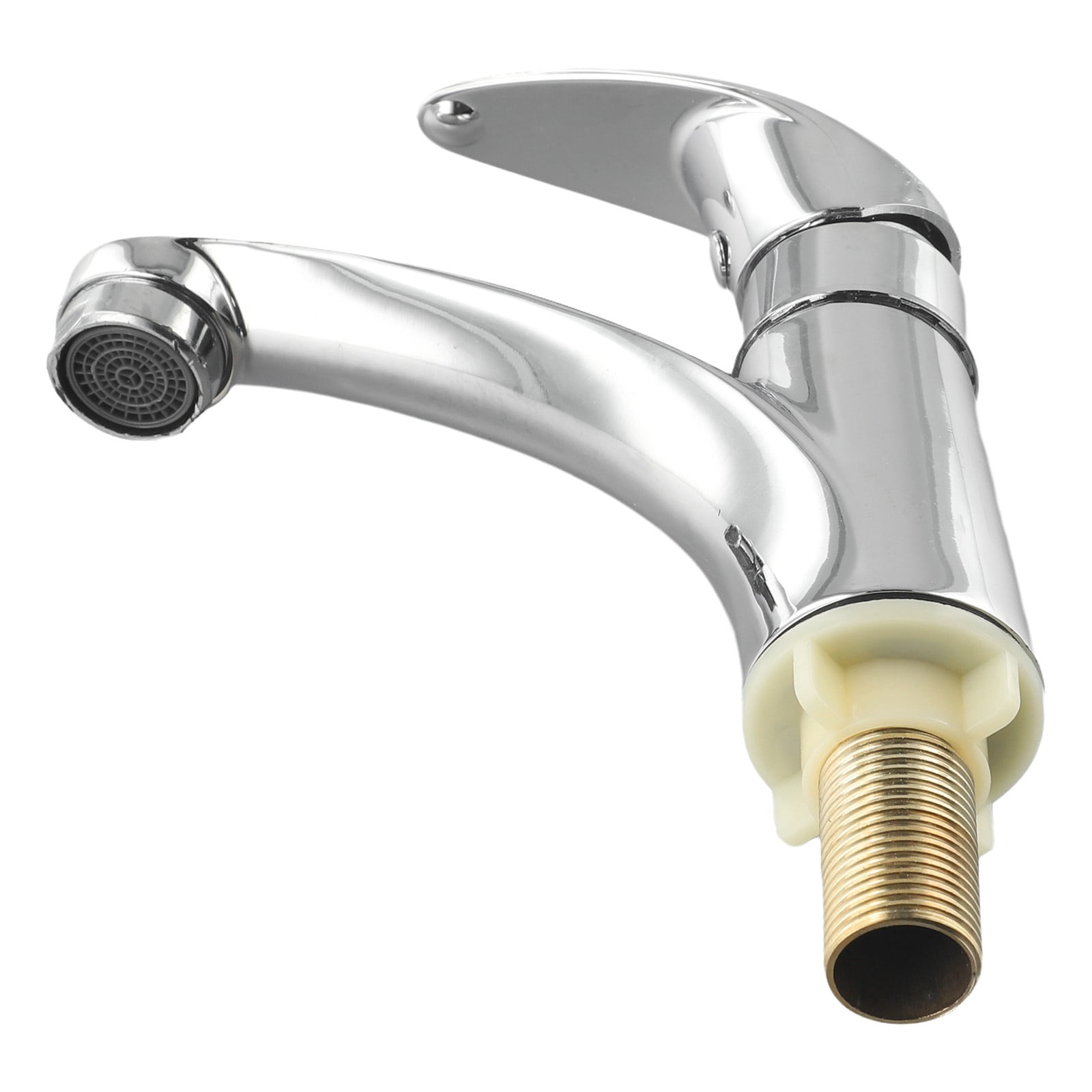 chengsi Sink Tap Faucet Bathroom Counter Bathroom Faucet Chrome Mixer Tap Single Cold Sink Faucet Universal Water Sink