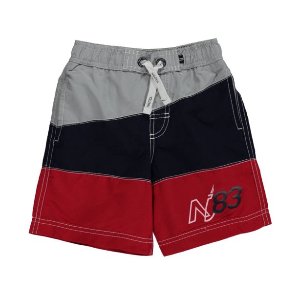 Nautica Nautica Little Boys' "Color Block" Boardshorts (Sizes 4 7