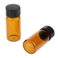 thumbnail image 3 of Muestra de de Líquidos Botellas de Vidrio Viales Capacidad de Tapón de Rosca 10-20ml 100pcs - marrón2 10 ml Sunnimix Frascos de botellas de laboratorio, 3 of 8