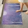 thumbnail image 2 of Yayeee Bath Rug for Bathroom Floor Non Slip Contour Fluffy Soft Absorbent Mat, 20"x24", Purple Forest, 2 of 7