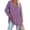 Purple, variant on Mengpipi Womens Long Sleeve T-Shirt V-Neck Loose Casual Tops, Black-M(US 8-10)