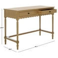 thumbnail image 2 of Safavieh Haven Wood 2 Drw Desk in Brown, 2 of 11