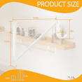 thumbnail image 2 of WellMade 11" x 9.5" Heavy Duty Closet Shelf & Rod Brackets, White Wall Mounted Closet Shelves Bracket, 2 Pcs, 2 of 7