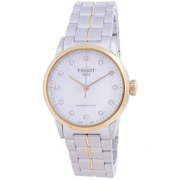 Tissot T086.207.22.116.00 Luxury Lady Powermatic 80 Diamond Accents Automatic Women Watch, Black