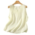 thumbnail image 4 of NTACZA Tank Tops for Women V-Neck Casual Cotton Sleeveless Lace Trim Womens Tops Summer, 4 of 8
