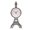 Wujin, variant on Shelf Display Clock Tower Inspired Table Accent with Readable Analog Face, Powered Decorative Centerpiece