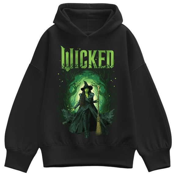 Wicked - Elphaba Forest - Ladies Oversized Fleece Hoodie Sweatshirt