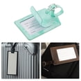thumbnail image 5 of Unique Bargains 1 Pc Marble Pattern Luggage Tag for Travelling Green Polyurethane, 5 of 5