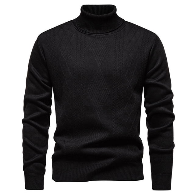 HAiming Chandail pour Hommes à Manches Longues Col Rond Extensible Décontracté Couleur Unie Vêtements Tendance