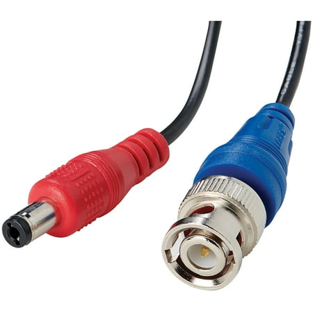 Lorex - 100’ 4K In-wall RG59 to RG59 BNC Video/Power UL CM Cable with Fire-Resistant - Black