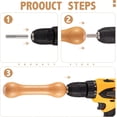 thumbnail image 4 of ABCISI 1 Pcs Tie Dye Tool, Wood Sinew Pulling Device DIY Tie Dye Stretching Tools, for Adults Handmade Accessories, Made of Handmade Natural Wood with Connectors, 4 of 7