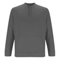 thumbnail image 4 of PEASKJP Men New Sweatshirt Stand Casual Button Solid Color Men Sweatshirt Top(Dark Gray,S), 4 of 5