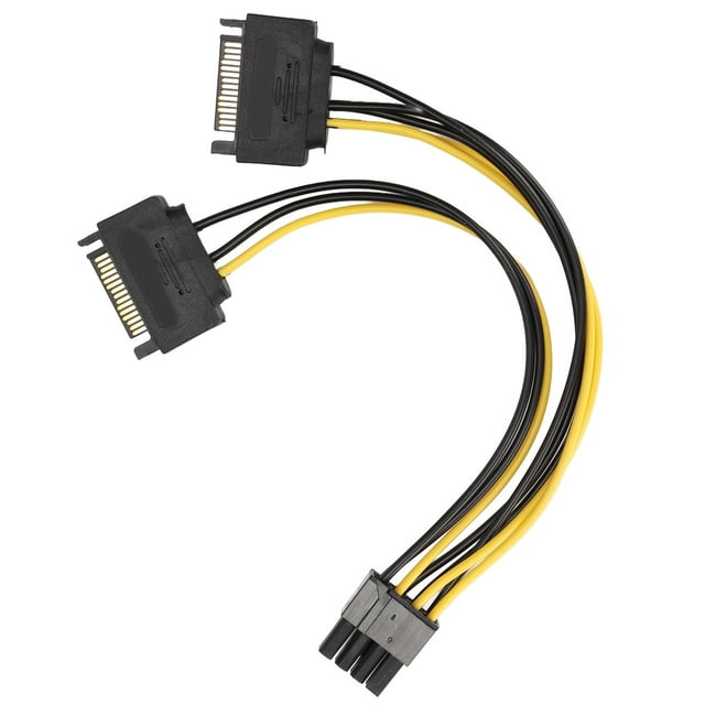GPU Power Cables, Sturdy Durable 15pin To 8pin Power Cables Simple Operation for Computer Accessories