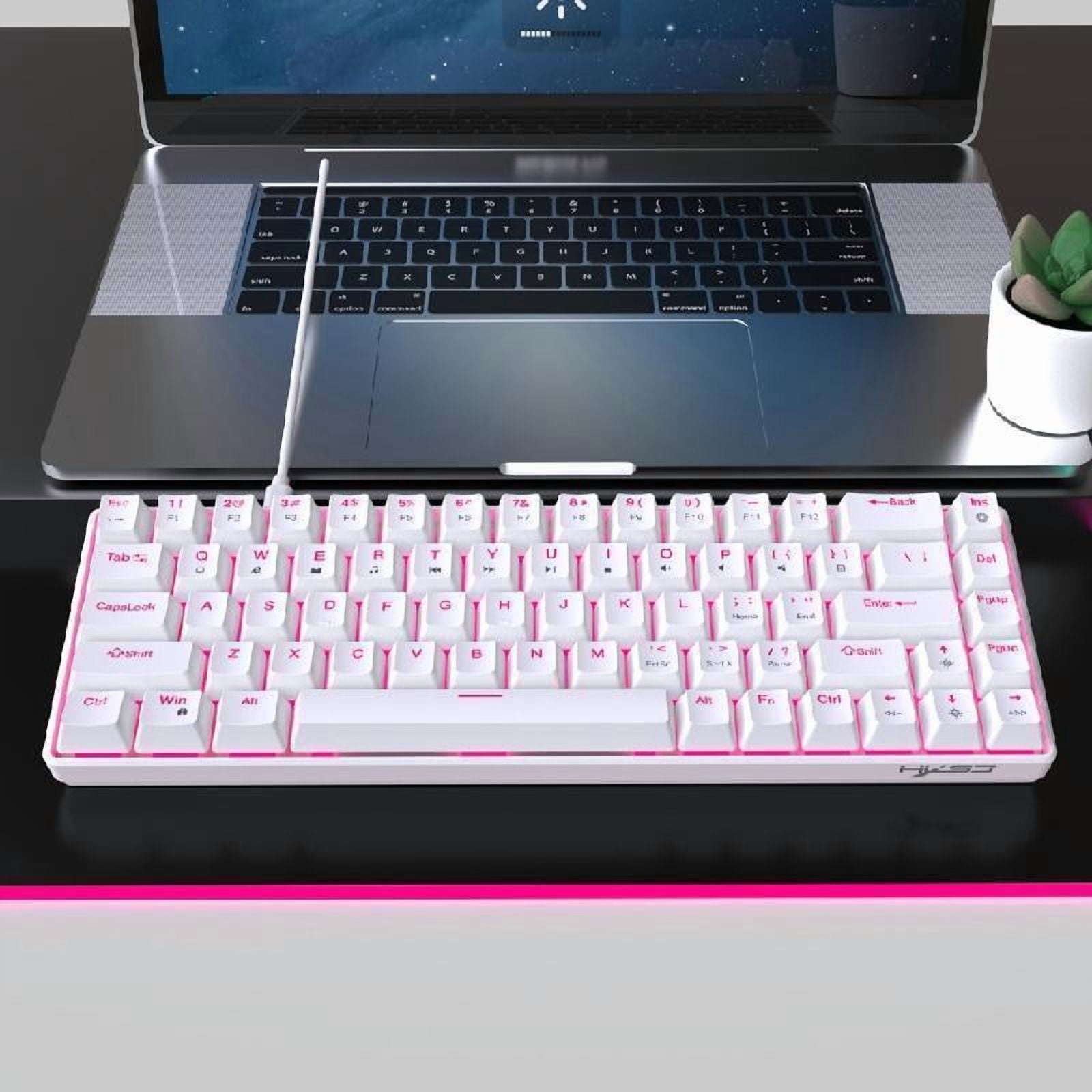 68Keys Mechanical Keyboard Double Shot Hot-Swappable Clicky Switches Backlits