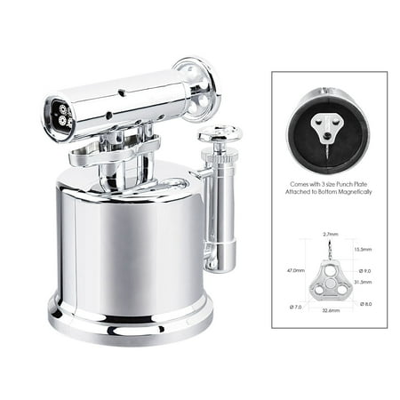 - Vector QUADPUMP Table Top Quad Torch Lighter - Hi-Polish Chrome