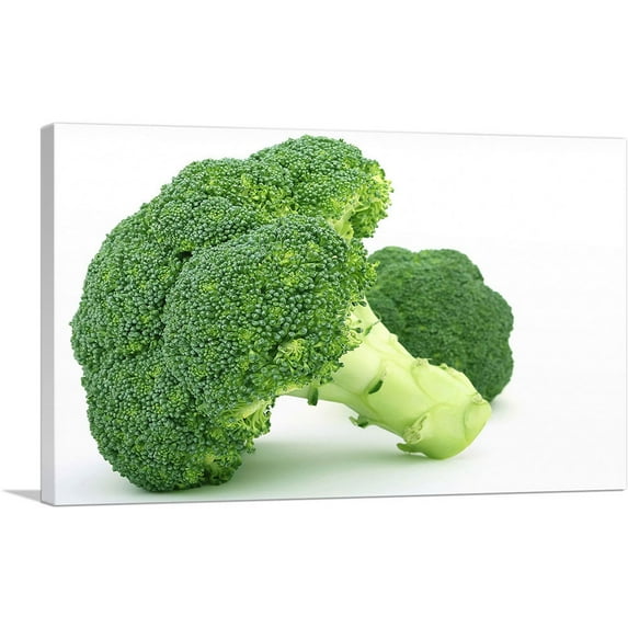 ARTCANVAS Broccoli Diner Restaurant Decor Canvas Art Print - Size: 60" x 40" (1.50" Deep) (3-Piece)