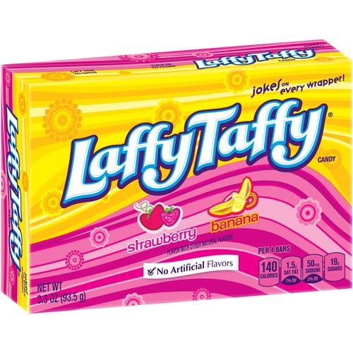 Laffy Taffy Strawberry & Banana Candy, 3.3 Oz.