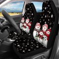 thumbnail image 3 of Pzuqiu Snowmen Car Seat Covers Full Set, Suitable for Auto Seats Automotive Seat Car Seats, Front and Rear Seat Cover Set for Cars Trucks, 3 of 10