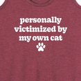thumbnail image 3 of Instant Message - Victimized By My Cat - Women's Racerback Tank Top, 3 of 6