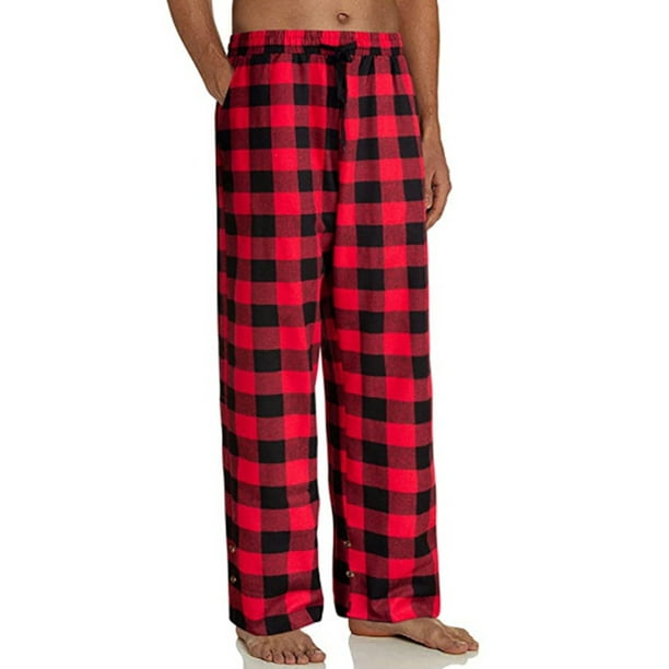 buffalo plaid jogger pajama pants