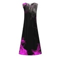 thumbnail image 4 of Robes de Graduation pour Femmes 2023 Mode Femmes Décontractée Col en V Robes Imprimées Été Sans Manches Robe Pull Robes pour Invité de Mariage Été en Liquidation, 4 of 5