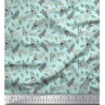 thumbnail image 1 of Soimoi Poly Georgette Fabric Notes,Piano & Guitar Musical Instrument Print Fabric by The Yard 42 Inch Wide, 1 of 3
