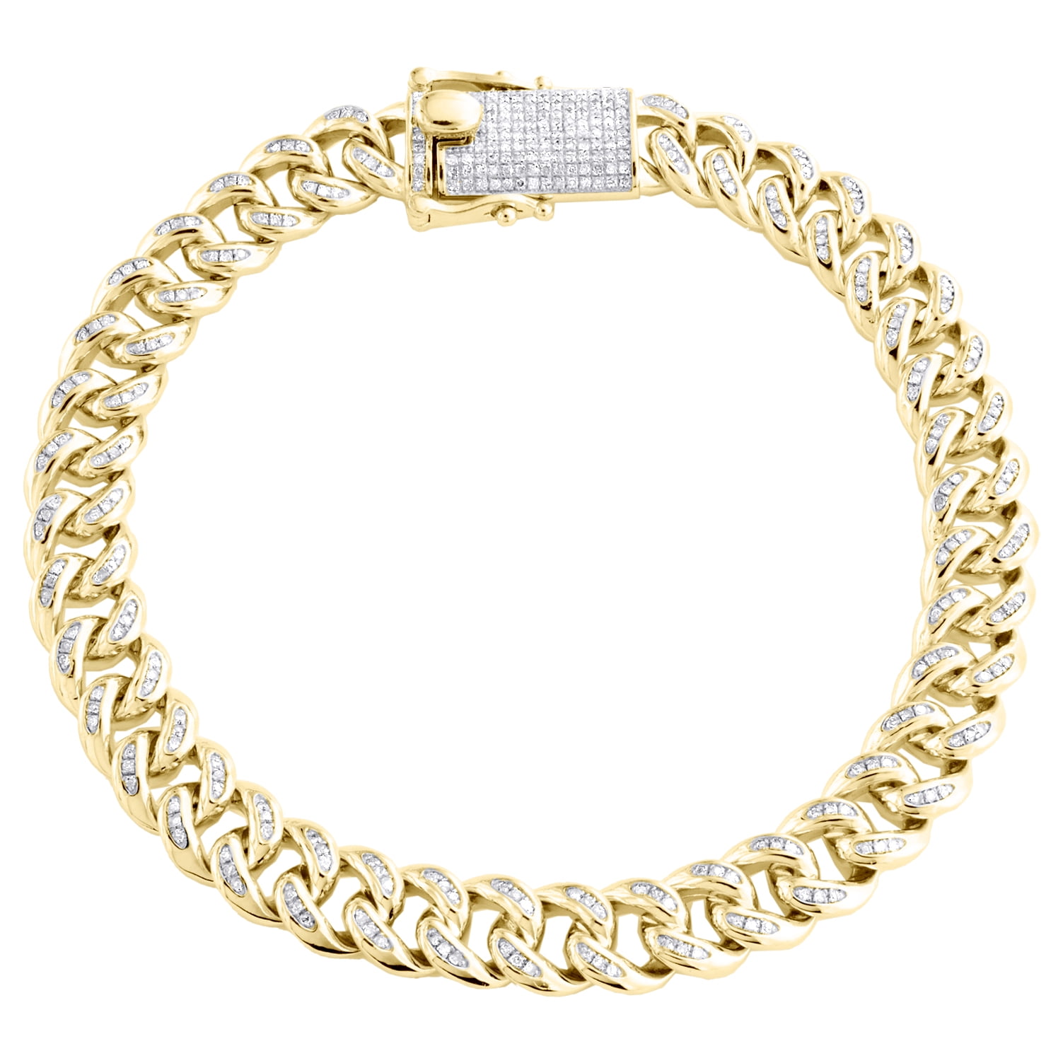 sterling silver cuban link chain box clasp