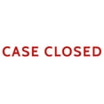 thumbnail image 1 of Printtoo Case Closed Self Inking Rubber Stamp Pre-Inked Office Stamp- Home Office Business Stationery, Red- 42 x 9 mm, 1 of 7