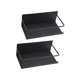 thumbnail image 2 of 2 piezas de estante para especias lateral del refrigerador, almacenamiento, organización de la cocina y Negro, 2 of 9