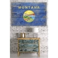 thumbnail image 2 of Rustic Montana State Flag (36x54 Giclee Gallery Art Print, Vivid Textured Wall Decor), 2 of 3