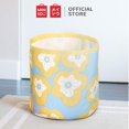 thumbnail image 2 of Floral Mini Storage Basket Fabric Storage Bins, Desk Shelf Baskets Organizers (Yellow), 2 of 7