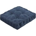 thumbnail image 1 of Nvzi Cojines para silla, para exterior, interior, cojín grueso para banco, cojín duradero para suelo,balcón, coche, oficina, patio, sofá, viaje, azul oscuro, cuadrado, 16", 1 of 5