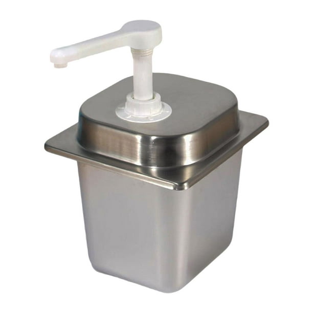 Dispensador de jarabe de café perfecl Bomba de 2,3 L acero inoxidable para uso comercial