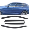 thumbnail image 2 of Ikon Motorsports Tape on Window Visors Compatible With 2018-2024 BMW G01 X3, Sun Rain Wind Guard Vent Shade Deflectors Acrylic Smoke/Tinted 4PCS, 2 of 9