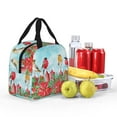 thumbnail image 4 of Pofeuu Winter Birds on the Fence Print Lunch Bag Lunch Box Large Capacity Insulated Lunch Bag for Adult, Leakproof Reusable Lunch Tote Bags for Work, 4 of 5