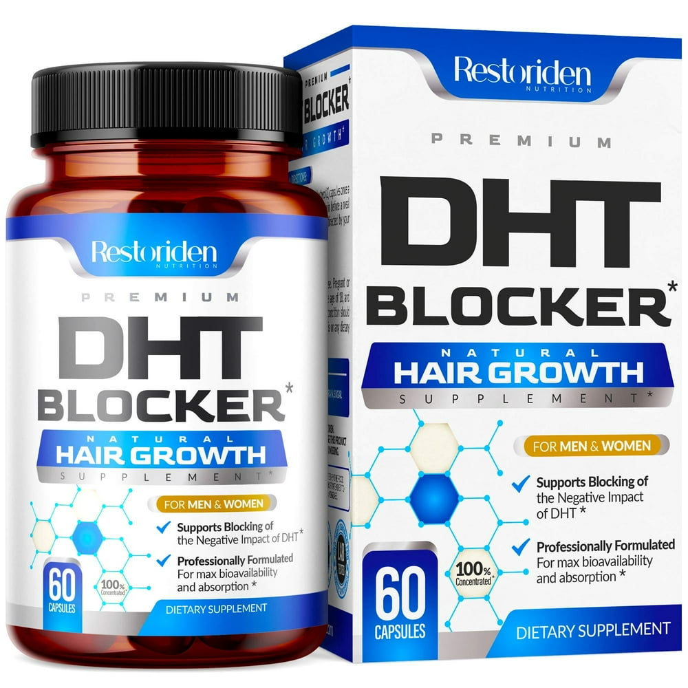 Restoriden DHT Blocker Hair Loss Supplement Supports Healthy Hair
