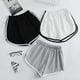 thumbnail image 4 of Ruifaya Pantalones cortos deportivos a rayas para mujer, pantalones cortos holgados sencillos, casuales, adelgazantes,, 4 of 7