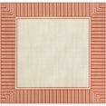 thumbnail image 3 of Livabliss Outdoor Rugs, 9ft Round Alfresco Cottage Rust Square Area Rug for Patio, Porch, Deck, Backyard, Waterproof Indoor Outdoor Carpet (8'10" x 8'10"), 3 of 6