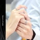 thumbnail image 3 of Anillo de pareja de acero de titanio liso para mujer, anillo de cola con personalidad que no se decolora, 18 quilates S925, 3 of 5