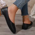 thumbnail image 6 of Gealkoca Square Toe Ballet Flats for Women Soft Leather Shoes Slip On Loafer Flats Comfortable Casual Dress Shoes Women's Casual Soft Soled Loafers, 6 of 7