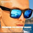 thumbnail image 4 of Grinderpunch XL Polarized Men's Oversized Sunglasses Big Heads Wide Face Large Head Fit Sports Driving Fishing Extra Wide Sunglasses, 4 of 10