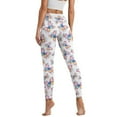 thumbnail image 2 of Renewold Colorful Butterfly Floral Yoga Pants for Women with Pockets Full Length Workout Yoga Pants High Waisted Tummy Control Athletic Pants Activewear Casual Leggings, S, 2 of 8