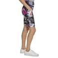thumbnail image 2 of Calvin Klein Women's High Rise Fashion Print Bike Short (Geo Shift Berry, XL), 2 of 5