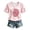 Light Pink, variant on Gunia Women'S Breast Cancer T-Shirts Pink Ribbon Breast Cancer Awareness Gifts Short Sleeve V Neck Shirt Fashion Fall Tops,Size S-3Xl