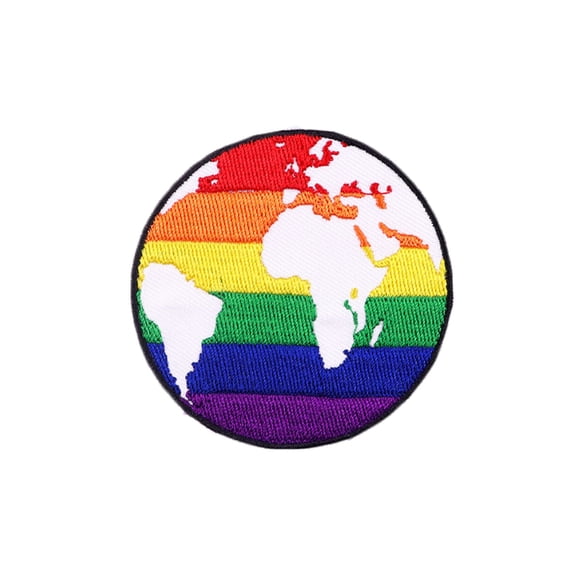 Ysmzzmsy 1 PCS Rainbow Iron On or Sew On Embroidered Homosexuality Patch