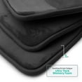 thumbnail image 4 of Nestl Set of 2 Absorbent Memory Foam Bath Mat Bathroom Rugs, Black, Large Size 20"x32" Small Size 17”x24”, 4 of 8