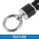 thumbnail image 3 of Llavero de coche Unique Bargains, llavero universal con anillo para llaves de control remoto, cuero sintético, aleación de zinc, tono plateado, negro, 1 pieza, 3 of 6